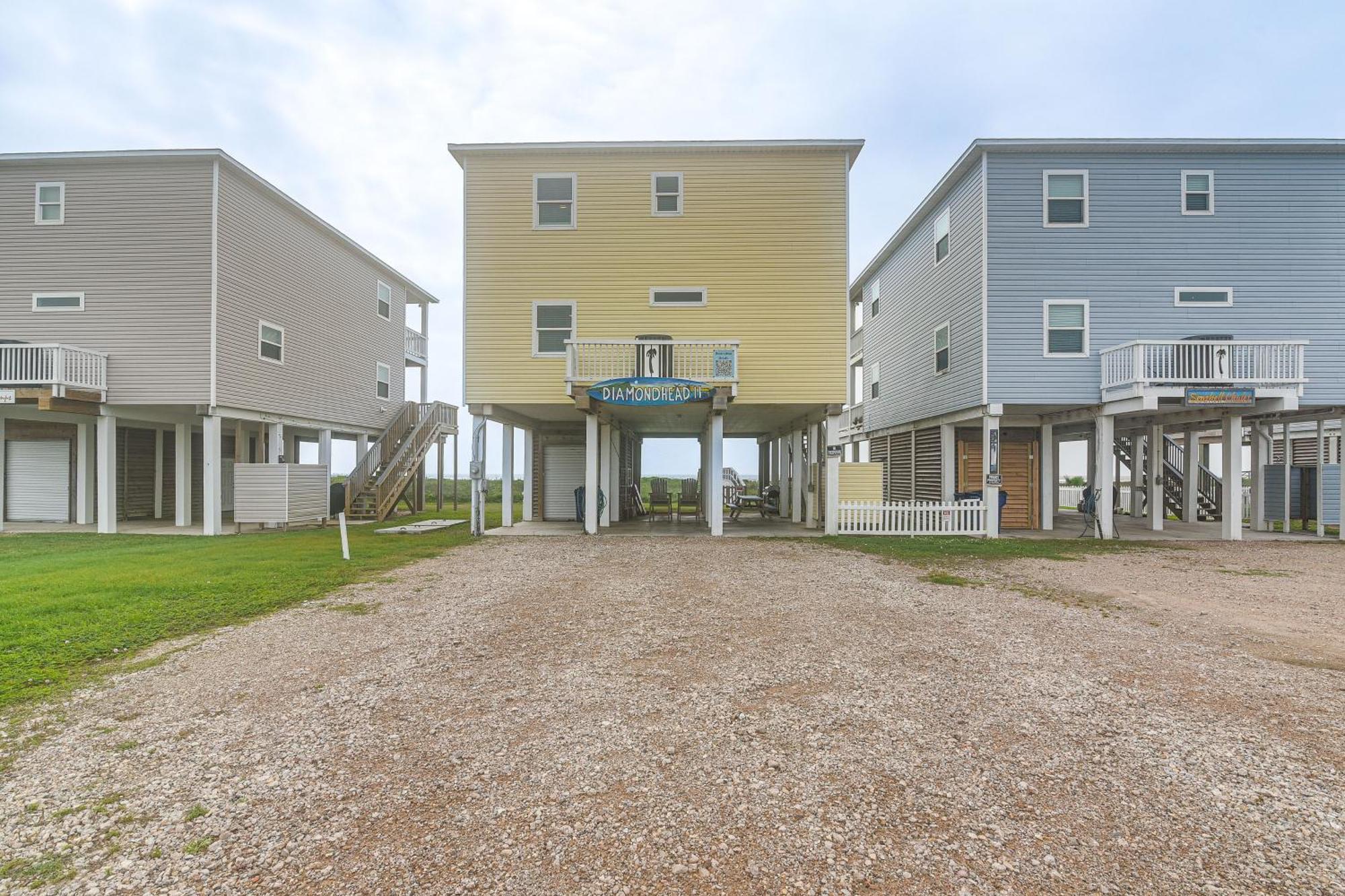 Beachfront Texas Retreat - 2 Decks, Patio And Views! Surfside Beach Exterior foto